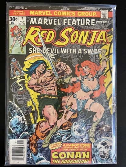 Marvel Feature presents Red Sonja Marvel Comic #7 Bronze Age 1976