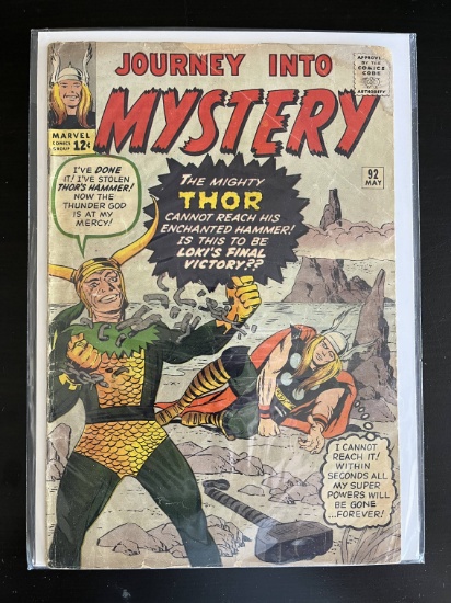 The Mighty Thor Journey into Mystery Marvel Comic #92 Silver Age 1963