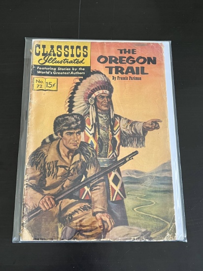 Classics Illustrated #72 The Oregon Trail 1950 Golden Age Comic 15 Cent Cover