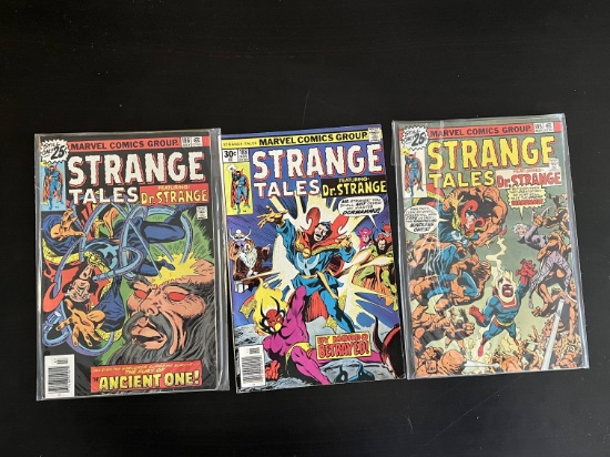3 Issues Strange Tales #185 #186 & #188 Marvel Comics Bronze Age Comics