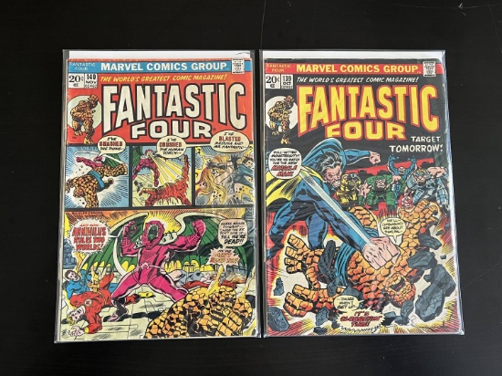 2 Issues Fantastic Four Comic #139 & #140 Marvel Comics Bronze Age Comics