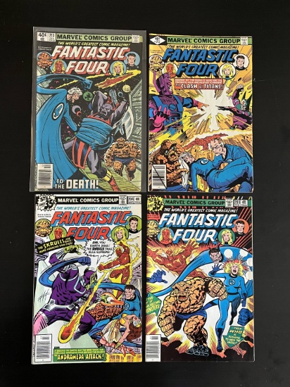 4 Issues Fantastic Four Comic #203 #204 #212 & #213 Marvel Comics Bronze Age Comics