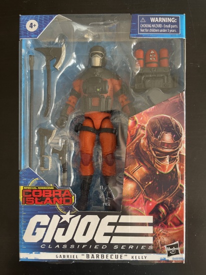 MIB GI Joe Classified Series #32 Gabriel "Barbecue" Kelly With Accessories Hasbro 6 Inch Figure and
