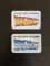 Back To The Future Group of (2) Promotional Pin-Backs