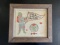Framed 1961 First Astronaut in Space Cross-Stitch Embroidery