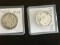 (2) 1915-D Barber Half Dollars