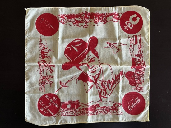 Coca-Cola 1950's Kit Carson Promotional Kerchief