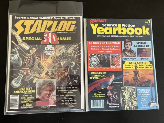 (2) Vintage Starlog Magazine Special Issues