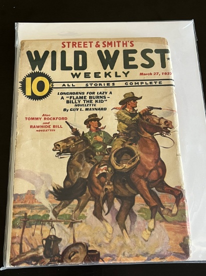 1937 Street & Smith's Wild West Weekly Pulp Magazine