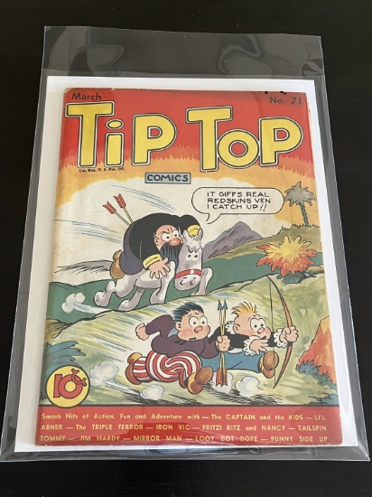 1942 Tip Top Comics #71 Golden Age Comic Book