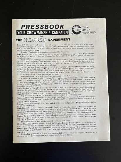 Harrad Experiment 1973 Pressbook/Laurie Walters