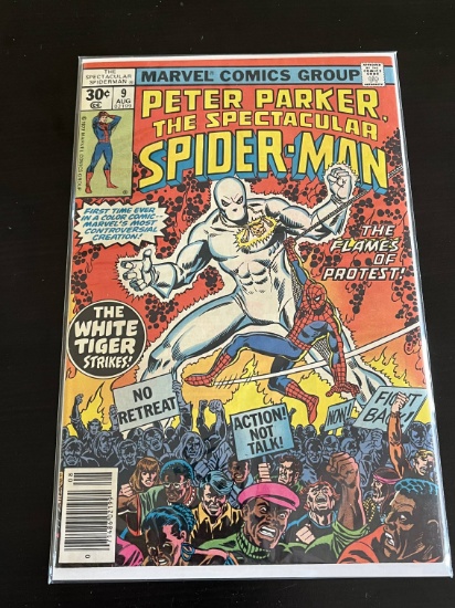 Spectacular Spider-Man #9/1977/High-Grade Copy!/White Tiger Appearance