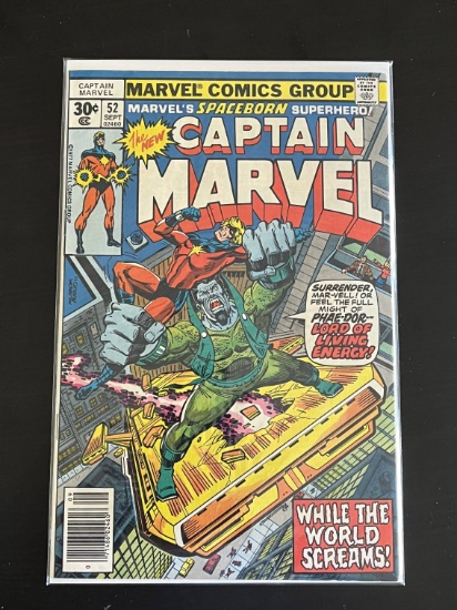 Captain Marvel #52/1977/High-Grade Copy!/Classic Milgrom Cover