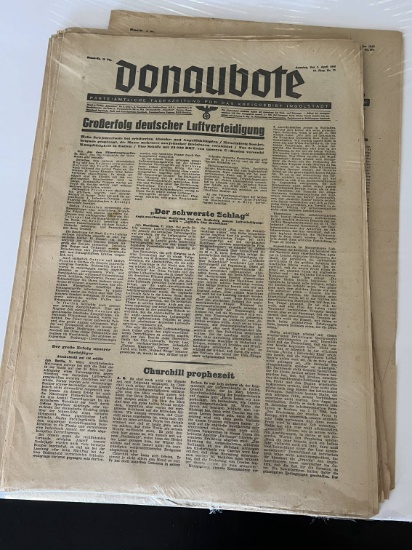 (12+) WWII German Newspapers