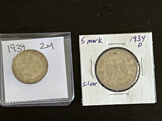German WWII Silver Coins