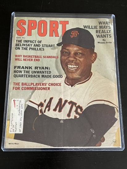 1965 Sport Magazine - Willie Mays Photo Cover