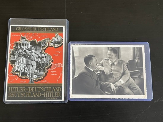 (2) WWII German Propaganda Postcards
