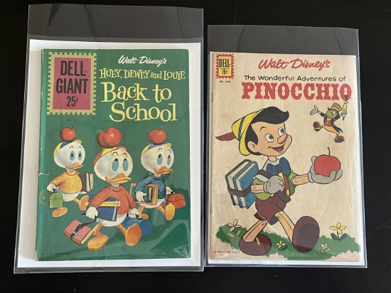 (2) Vintage Walt Disney Comic Books