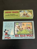 Walt Disney Group of (2) 1938 Glass Slide Sets