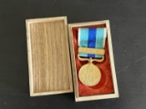 Japanese Russo-Japanese War Medal in Original Wooden Box