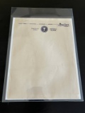 1945/46 Bikini Atoll A-Bomb Test Stationery Sheet