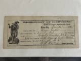 Montana Territory 1865 Original Document