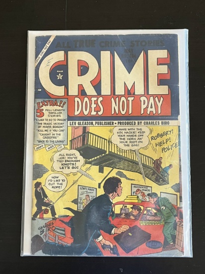 Crime Does Not Pay Lev Gleason Comic #134 Golden Age 1954