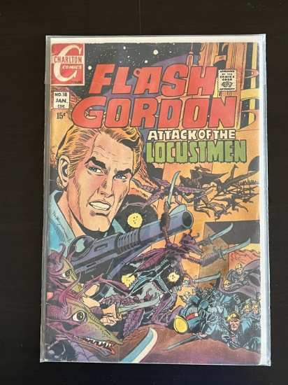 Flash Gordon Attack of the Locustmen Charlton Comic #18 Bronze Age 1970