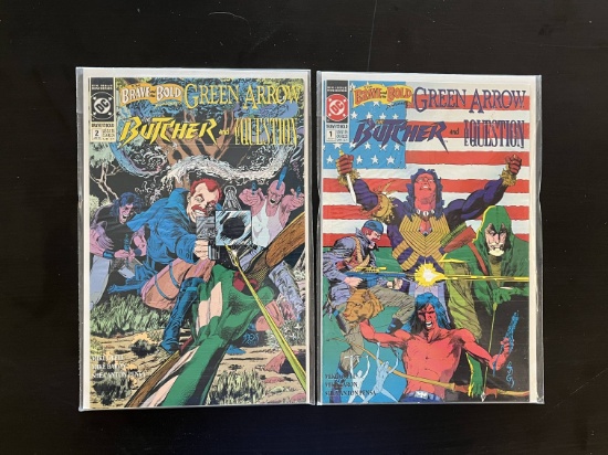 The Brave and the Bold presents The Butcher and the Question DC Comic #1 & #2 Green Arrow