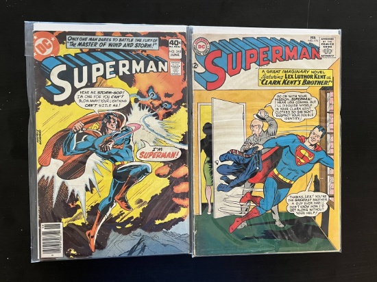 Superman DC Comic #175 & #348 Bronze Age