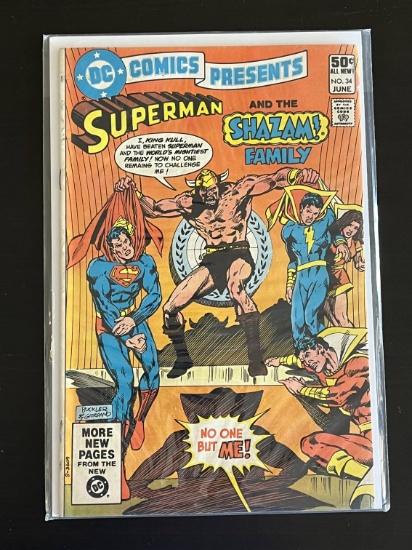 DC Comics Presents Superman and the Shazam Family DC Comic #34 Bronze Age 1981