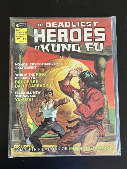 The Deadliest Heroes of Kung Fu Marvel Comic #1 Bronze Age 1975