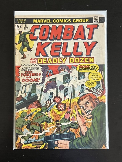 Combat Kelly and his Deadly Dozen Marvel Comic #6 Bronze Age 1973