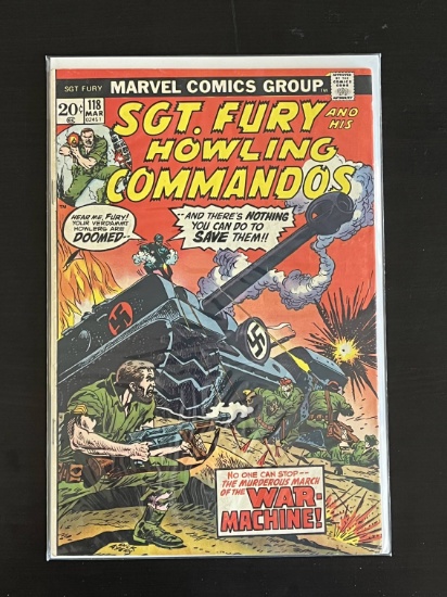 Sgt Fury and his howling commandos Marvel Comic #118 Bronze Age 1974