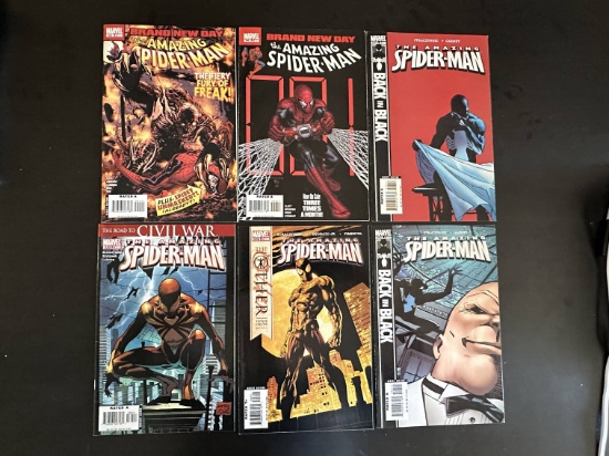 6 Issues. The Amazing Spider-Man Marvel Comics #542, #528, #530, #543, #548 & #554.