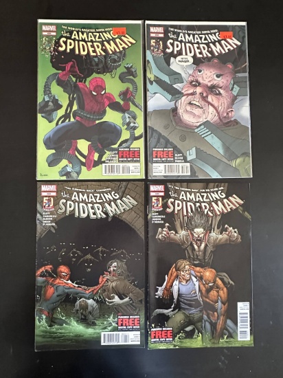 4 Issues. The Amazing Spider-Man Marvel Comics #689, #690, #698, & #699.
