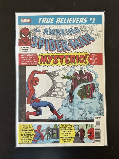 True Believers The Amazing Spider-Man vs Mysterio Marvel Comics #1 2019 Key 1st Issue.