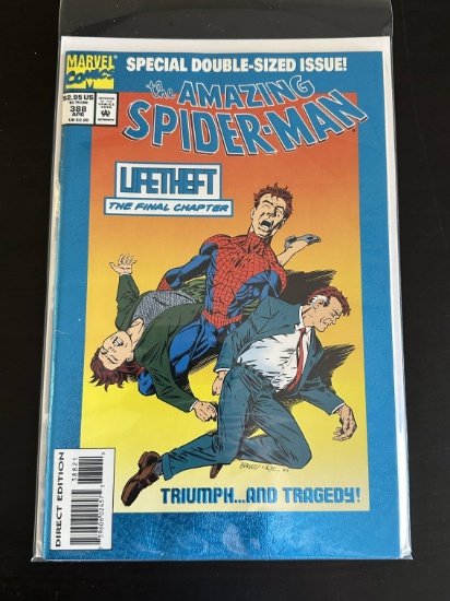 The Amazing Spider-Man Marvel Comics #388 1994 Key Origin of Eddie Brock, events retold from his poi