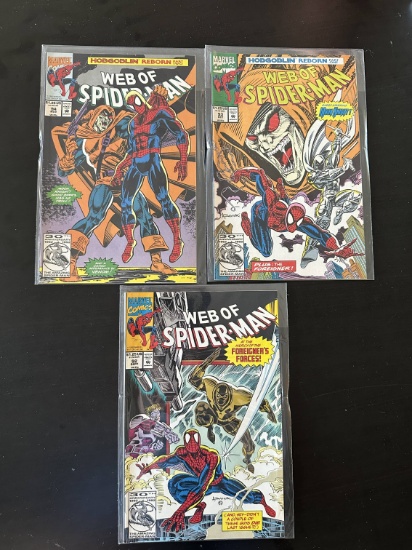 3 issues. Web of Spider-Man Marvel Comics #92, #93 & #94 1992
