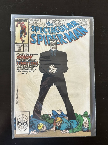 Peter Parker Spectacular Spider-Man Marvel Comics #139 1988 Key 1st cover appearance and origin of T