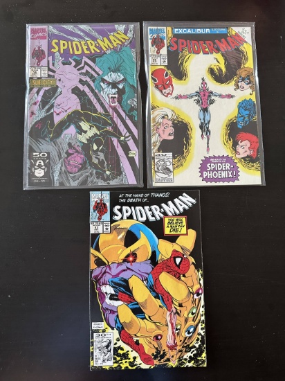 3 issues. Spider-Man Marvel Comics #14, #17 & #25 1991, 1992