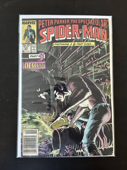 Peter Parker Spectacular Spider-Man Marvel Comics #131 1987 Key Kraven's Last Hunt Part 3.
