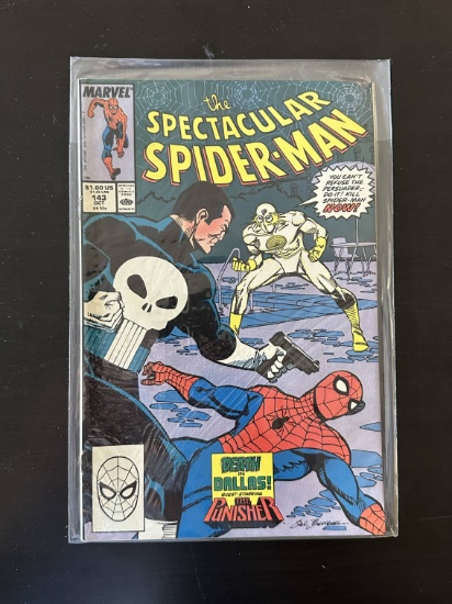 The Spectacular Spider-Man Marvel Comics #143 1988 Key 1st Appearance of Carlos Lobo.