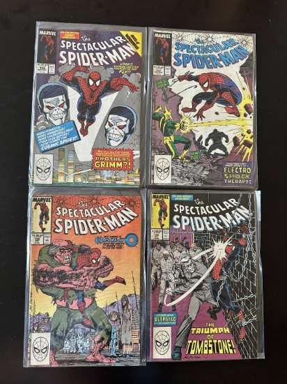 4 issues. The Spectacular Spider-Man Marvel Comics #155, #156, #157 & #159 1989