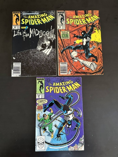 3 Issues. The Amazing Spider-Man Marvel Comics #297, #291, & #295. Bronze Age 1987, 1988.