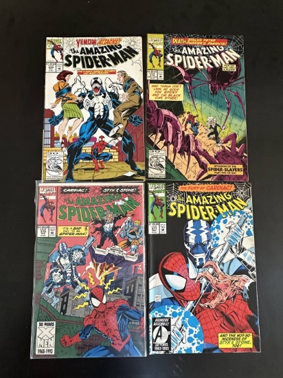 4 Issues. The Amazing Spider-Man Marvel Comics #377, #376, #372, & #374. 1993.