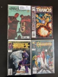 4 Issues. Excalibur Marvel Comics  #1. Hawkeye Marvel Comics #1. Thanos Marvel Comics  #1. Doctor St