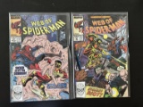 2 issues. Web of Spider-Man Marvel Comics #56 & #57 1989