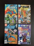 4 Issues. Superman Starring in Action Comics DC Comics #527, #528, #529, & #477.