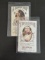 (2) Antique Pin-Up Girl Folding Liquor Store Ads.